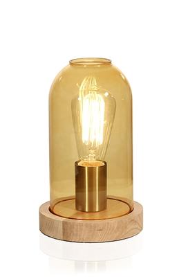 Bordlampe - Newton - Amber/Natur