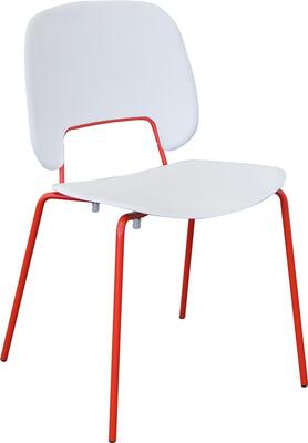 Traffic stol - rød/hvid polypropylen